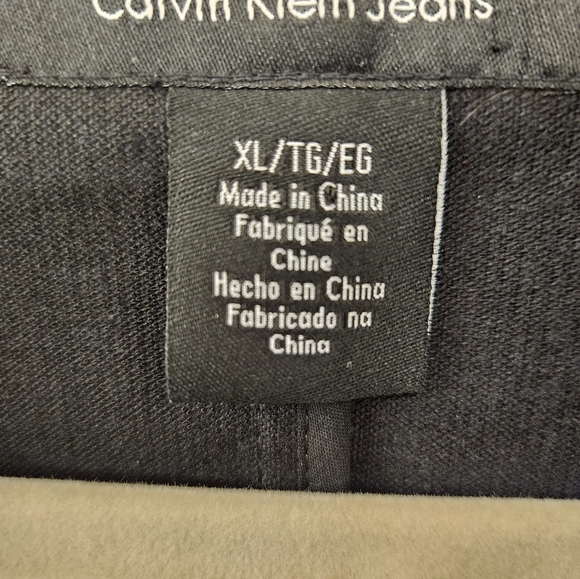NWOT - Calvin Klein Jeans Stretch Black Corduroy Blazer - Size XL - Picture 4 of 8